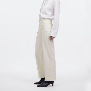 Madewell The Emmett Patch Pocket Edition Wide Leg Jeans Tile White Size 29